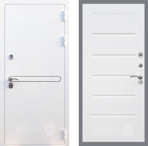 Входная металлическая Дверь Рекс (REX) 27 Сити Белый ясень в Котельниках