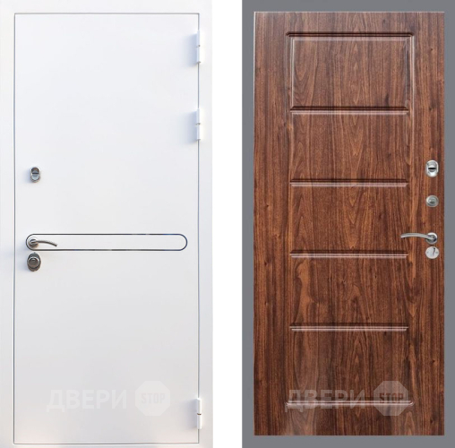 Входная металлическая Дверь Рекс (REX) 27 FL-39 орех тисненый в Котельниках