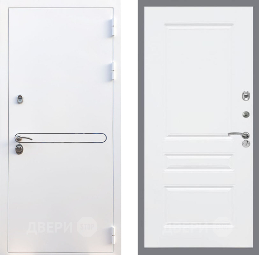 Входная металлическая Дверь Рекс (REX) 27 FL-243 Силк Сноу в Котельниках