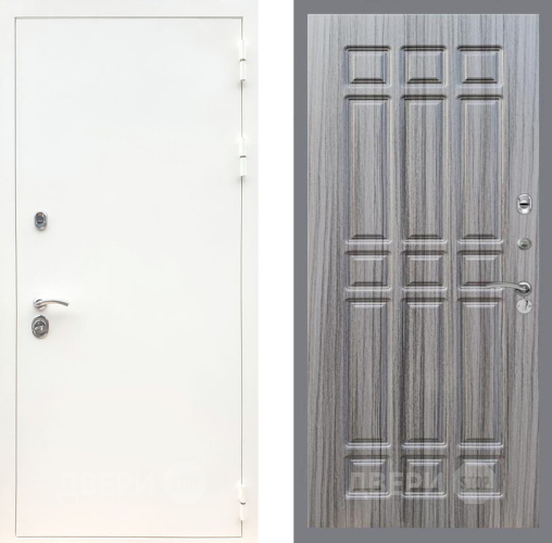 Дверь Рекс (REX) 5 Белая Шагрень FL-33 Сандал грей в Котельниках