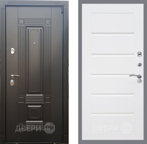 Входная металлическая Дверь Рекс (REX) 9 Сити Белый ясень в Котельниках