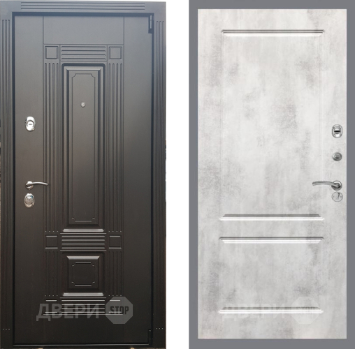 Входная металлическая Дверь Рекс (REX) 9 FL-117 Бетон светлый в Котельниках