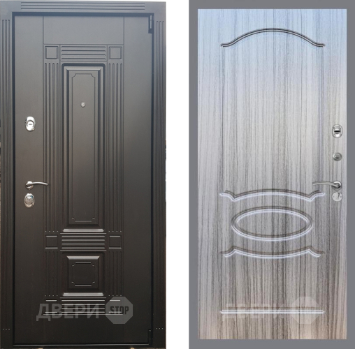 Входная металлическая Дверь Рекс (REX) 9 FL-128 Сандал грей в Котельниках