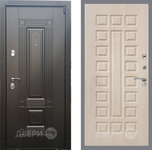 Входная металлическая Дверь Рекс (REX) 9 FL-183 Беленый дуб в Котельниках