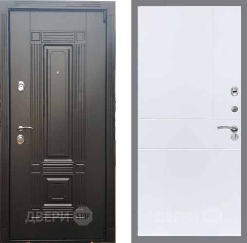 Входная металлическая Дверь Рекс (REX) 9 FL-290 Силк Сноу в Котельниках