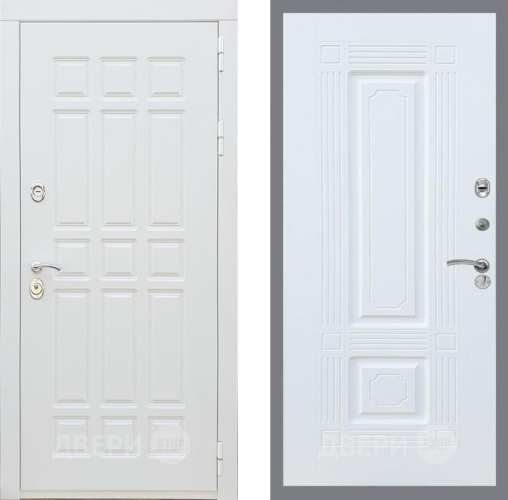 Входная металлическая Дверь Рекс (REX) 8 Силк Сноу FL-2 Силк Сноу в Котельниках