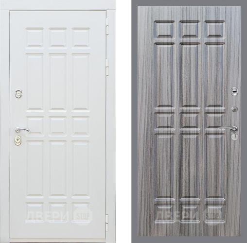 Входная металлическая Дверь Рекс (REX) 8 Силк Сноу FL-33 Сандал грей в Котельниках