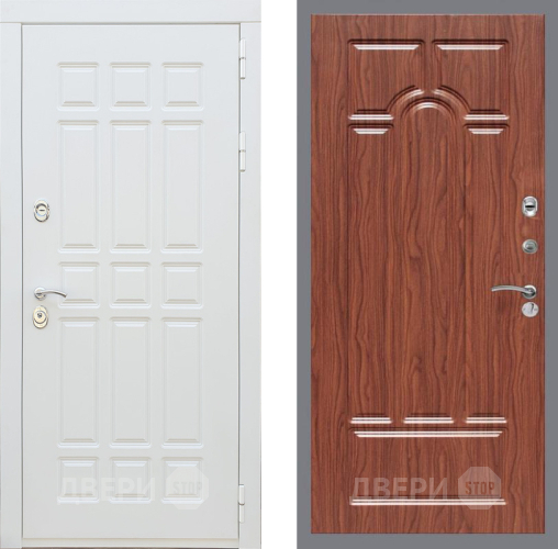 Дверь Рекс (REX) 8 Силк Сноу FL-58 орех тисненый в Котельниках