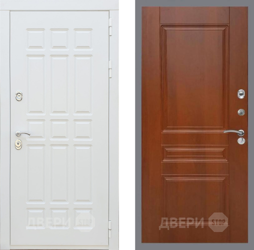 Входная металлическая Дверь Рекс (REX) 8 Силк Сноу FL-243 Итальянский орех в Котельниках