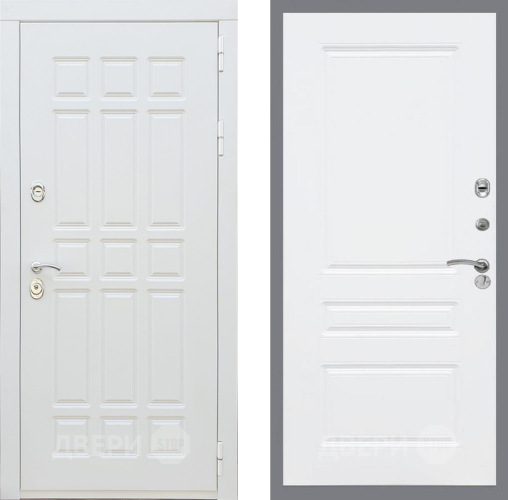 Входная металлическая Дверь Рекс (REX) 8 Силк Сноу FL-243 Силк Сноу в Котельниках
