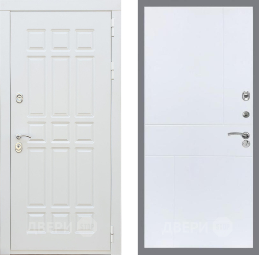 Входная металлическая Дверь Рекс (REX) 8 Силк Сноу FL-290 Силк Сноу в Котельниках