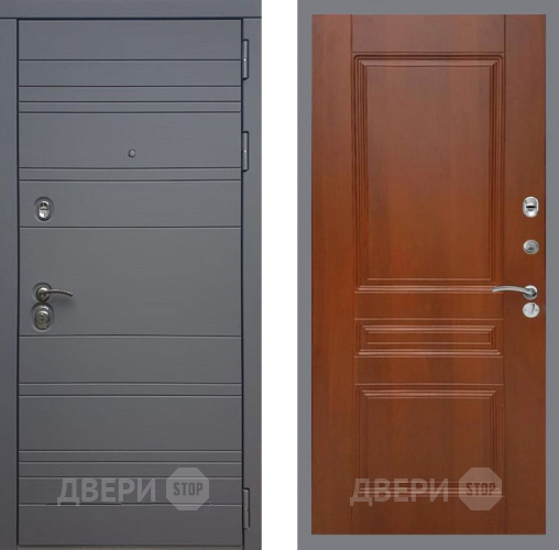 Входная металлическая Дверь Рекс (REX) 14 силк титан FL-243 Итальянский орех в Котельниках