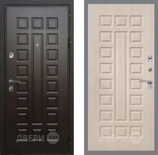 Входная металлическая Дверь Рекс (REX) Премиум 3к FL-183 Беленый дуб в Котельниках