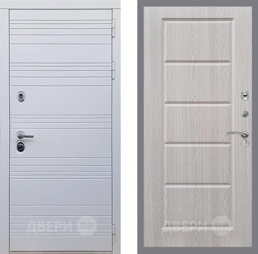 Входная металлическая Дверь Рекс (REX) 14 Силк Сноу FL-39 Беленый дуб в Котельниках
