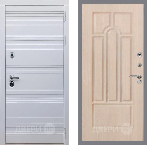 Входная металлическая Дверь Рекс (REX) 14 Силк Сноу FL-58 Беленый дуб в Котельниках