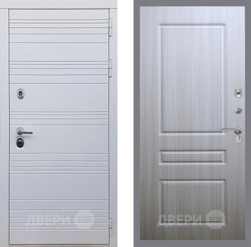 Входная металлическая Дверь Рекс (REX) 14 Силк Сноу FL-243 Сандал белый в Котельниках