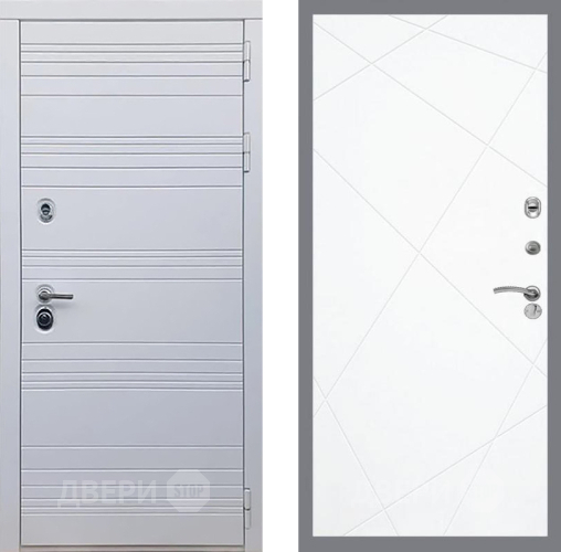 Входная металлическая Дверь Рекс (REX) 14 Силк Сноу FL-291 Силк Сноу в Котельниках