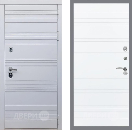 Входная металлическая Дверь Рекс (REX) 14 Силк Сноу Line Силк Сноу в Котельниках