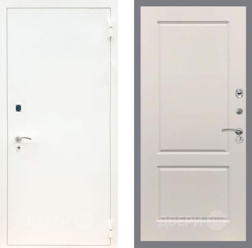 Входная металлическая Дверь Рекс (REX) 1А Белая шагрень FL-117 Шампань в Котельниках