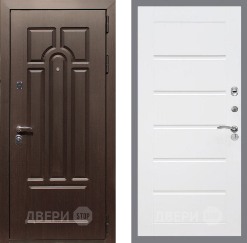 Входная металлическая Дверь Рекс (REX) Эврика Сити Белый ясень в Котельниках