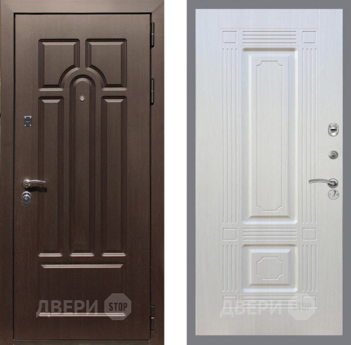 Входная металлическая Дверь Рекс (REX) Эврика FL-2 Лиственница беж в Котельниках