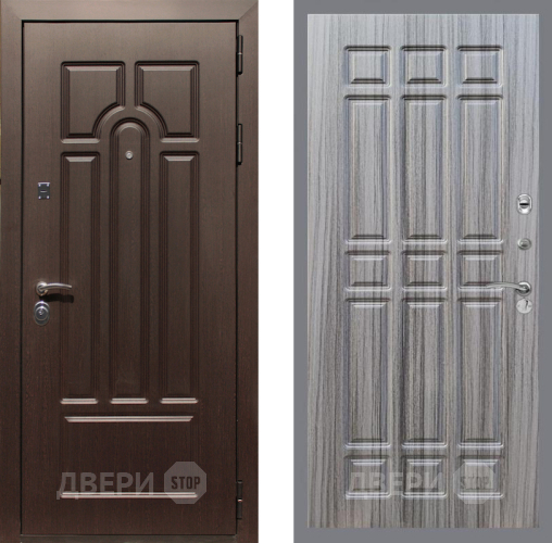 Входная металлическая Дверь Рекс (REX) Эврика FL-33 Сандал грей в Котельниках