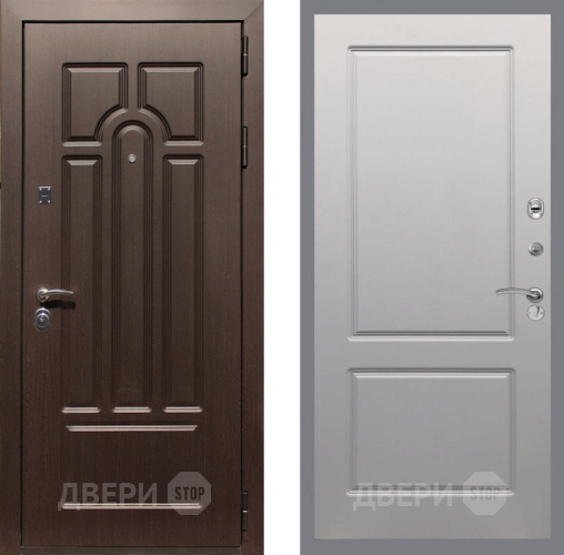 Входная металлическая Дверь Рекс (REX) Эврика FL-117 Грей софт в Котельниках