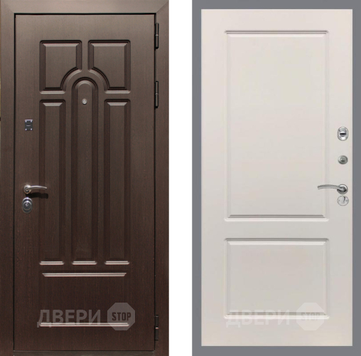 Входная металлическая Дверь Рекс (REX) Эврика FL-117 Шампань в Котельниках