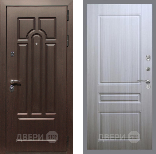 Входная металлическая Дверь Рекс (REX) Эврика FL-243 Сандал белый в Котельниках