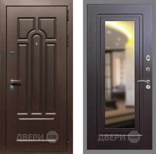 Входная металлическая Дверь Рекс (REX) Эврика FLZ-120 Венге в Котельниках