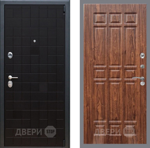 Входная металлическая Дверь Рекс (REX) 12 FL-33 орех тисненый в Котельниках