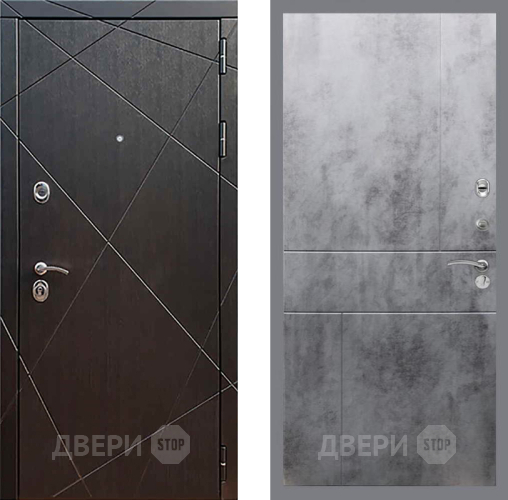 Входная металлическая Дверь Рекс (REX) 13 Венге FL-290 Бетон темный в Котельниках