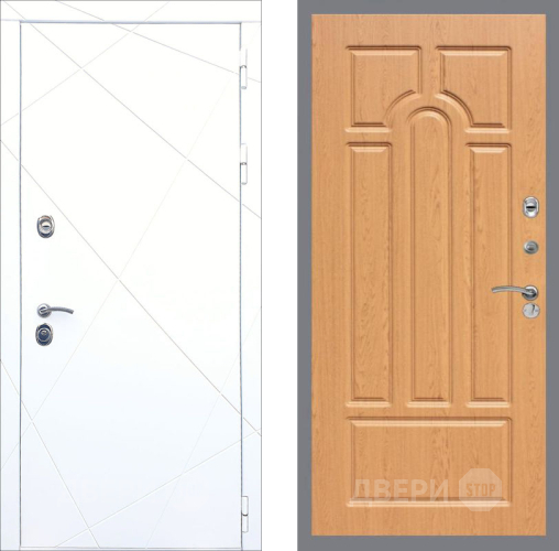 Входная металлическая Дверь Рекс (REX) 13 Силк Сноу FL-58 Дуб в Котельниках