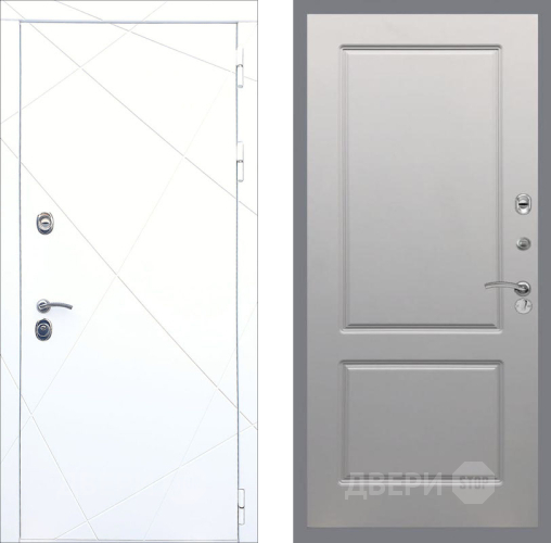 Входная металлическая Дверь Рекс (REX) 13 Силк Сноу FL-117 Грей софт в Котельниках