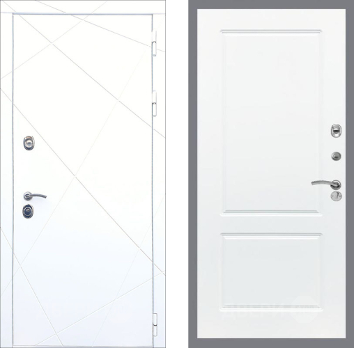 Входная металлическая Дверь Рекс (REX) 13 Силк Сноу FL-117 Силк Сноу в Котельниках