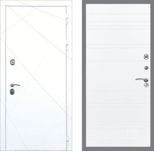 Входная металлическая Дверь Рекс (REX) 13 Силк Сноу Line Силк Сноу в Котельниках