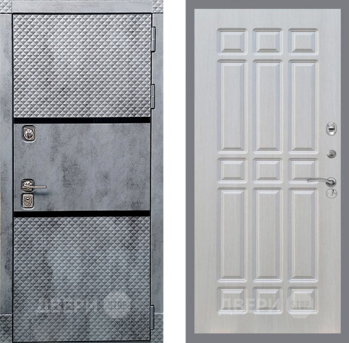 Входная металлическая Дверь Рекс (REX) 15 Бетон Темный FL-33 Лиственница беж в Котельниках