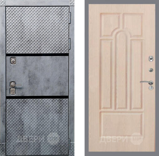 Входная металлическая Дверь Рекс (REX) 15 Бетон Темный FL-58 Беленый дуб в Котельниках