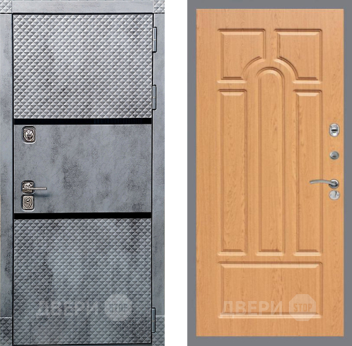 Входная металлическая Дверь Рекс (REX) 15 Бетон Темный FL-58 Дуб в Котельниках