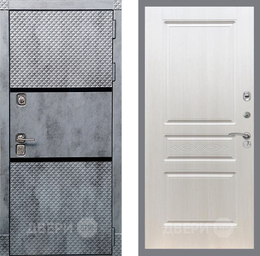 Входная металлическая Дверь Рекс (REX) 15 Бетон Темный FL-243 Лиственница беж в Котельниках