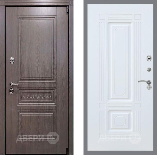 Входная металлическая Дверь Рекс (REX) Премиум-S FL-2 Силк Сноу в Котельниках