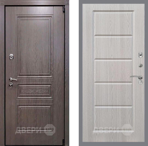 Входная металлическая Дверь Рекс (REX) Премиум-S FL-39 Беленый дуб в Котельниках