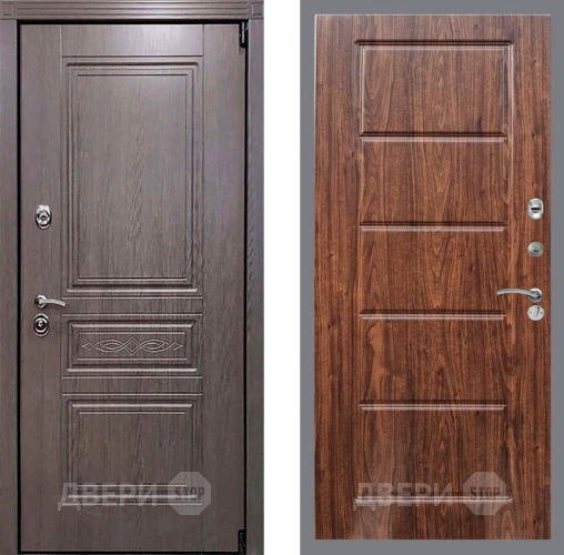 Входная металлическая Дверь Рекс (REX) Премиум-S FL-39 орех тисненый в Котельниках