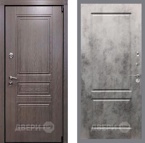 Входная металлическая Дверь Рекс (REX) Премиум-S FL-117 Бетон темный в Котельниках