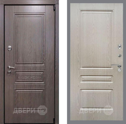 Входная металлическая Дверь Рекс (REX) Премиум-S FL-243 Беленый дуб в Котельниках