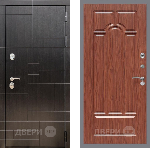 Входная металлическая Дверь Рекс (REX) 20 FL-58 орех тисненый в Котельниках