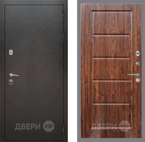 Входная металлическая Дверь Рекс (REX) 5 Серебро Антик FL-39 орех тисненый в Котельниках