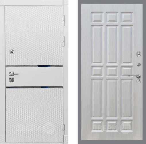 Входная металлическая Дверь Рекс (REX) 15 Силк Сноу FL-33 Лиственница беж в Котельниках