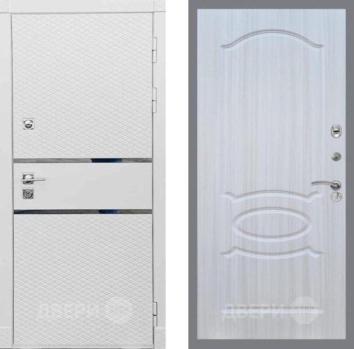 Входная металлическая Дверь Рекс (REX) 15 Силк Сноу FL-128 Сандал белый в Котельниках