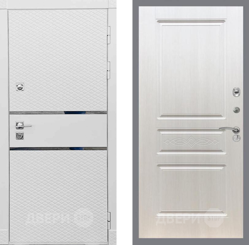 Входная металлическая Дверь Рекс (REX) 15 Силк Сноу FL-243 Лиственница беж в Котельниках